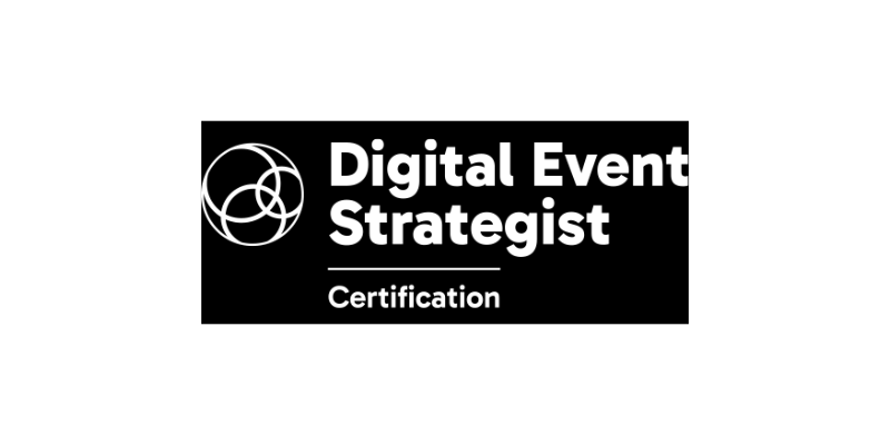DES Digital Event Strategist certification badge, issued by PCMA